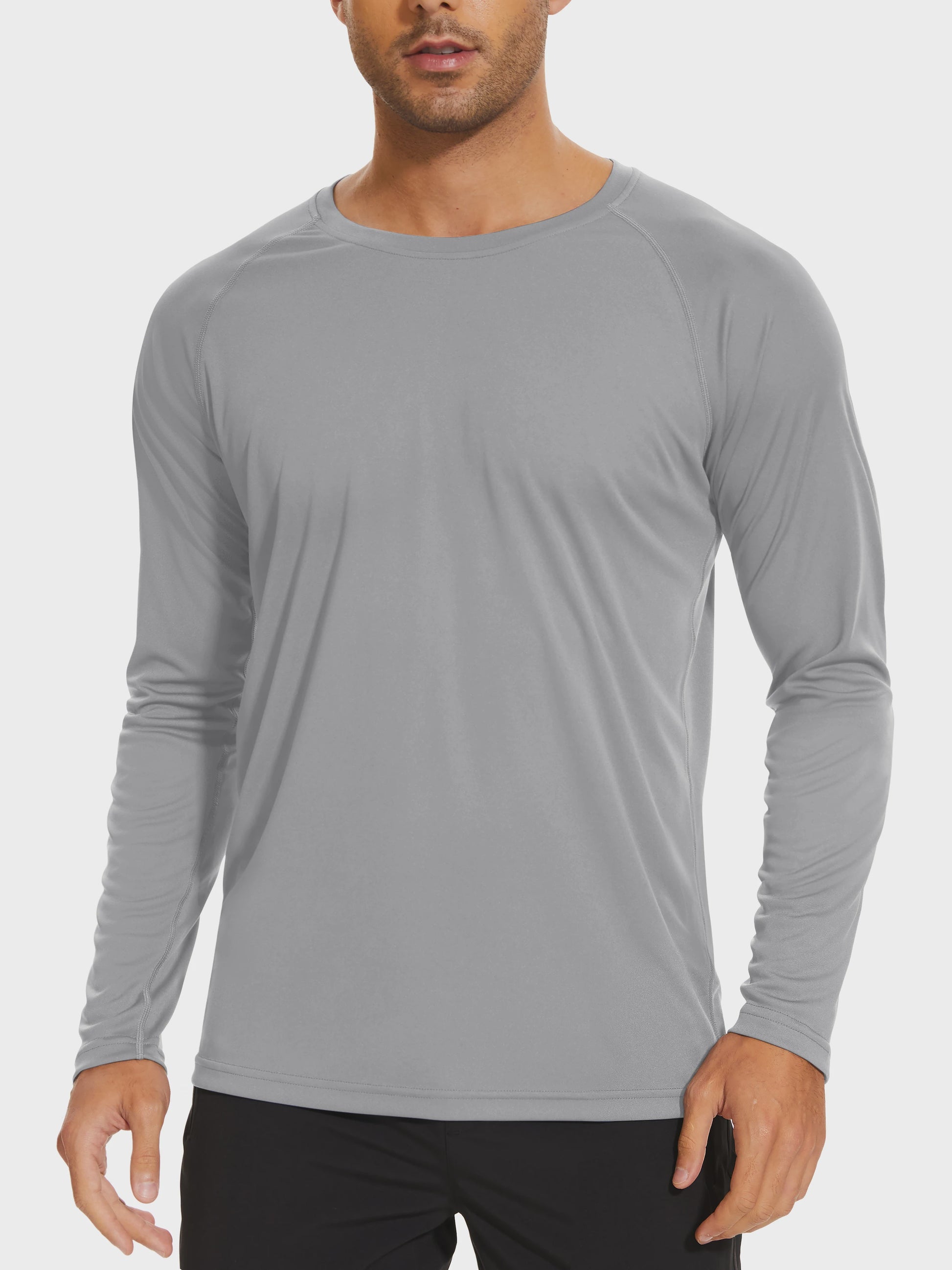TACVASEN Heren UV-Bescherming T-shirt Lange Mouw - UPF 50+ Sneldrogend & Ademend