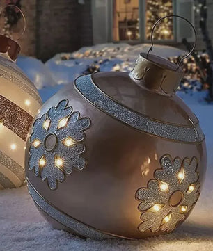 Opblaasbare Kerstbal 60cm - Grote Decoratie voor Buiten & Kerstboom