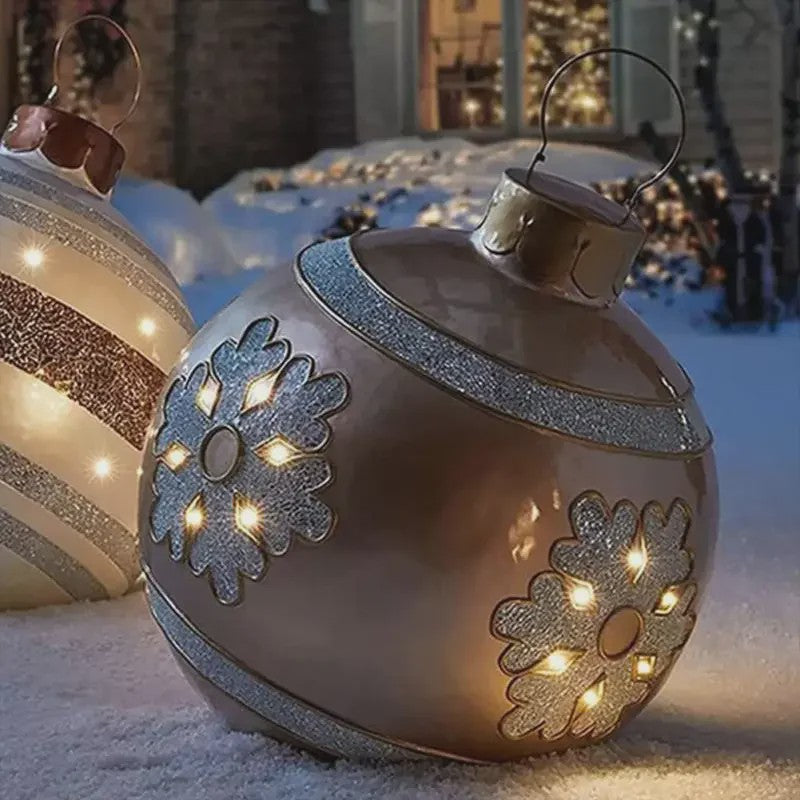 Opblaasbare Kerstbal 60cm - Grote Decoratie voor Buiten & Kerstboom