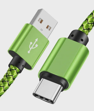 Nylon USB-C Laadkabel - Snel Opladen & Data Transfer voor Huawei, Samsung & Android (1/2/3M)