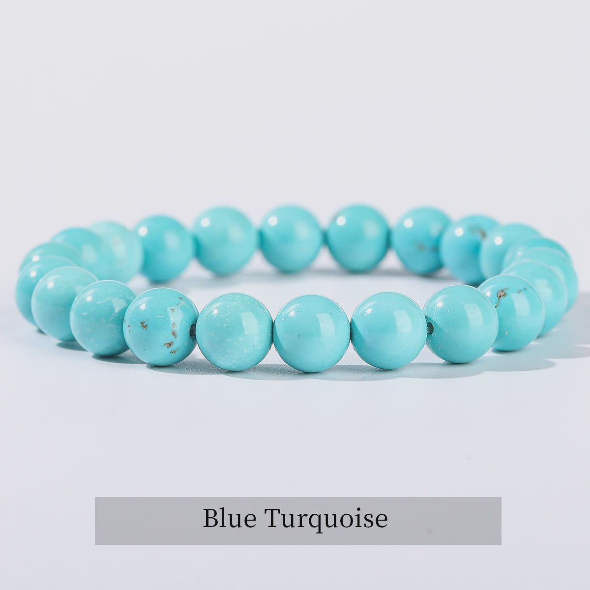 Natuurstenen Armband Dames - Elastisch, Blauw, Yoga & Healing Sieraden