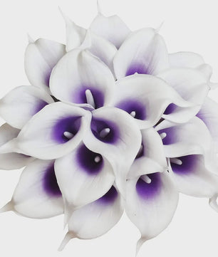 20x Kunstbloemen Calla Lelie - Real Touch Latex - Pure Wit