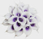 20x Kunstbloemen Calla Lelie - Real Touch Latex - Pure Wit