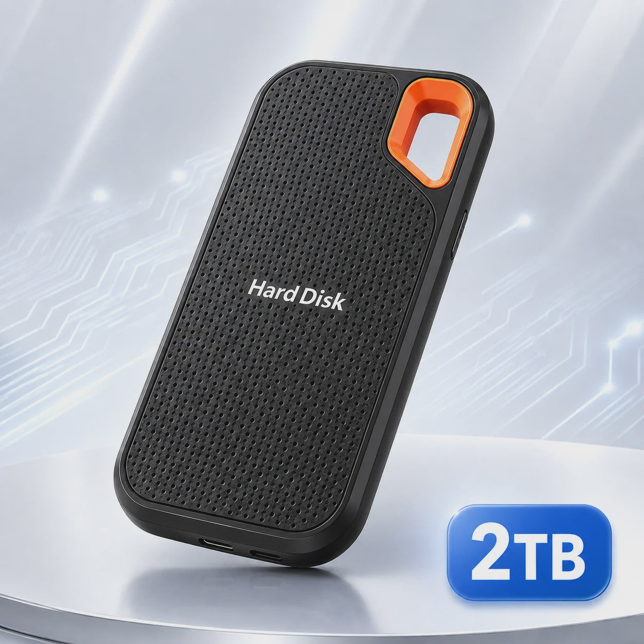 Compacte Externe SSD 1TB/2TB - Draagbare Opslag met USB 3.1 Type-C voor Laptop, MacOS & Telefoon