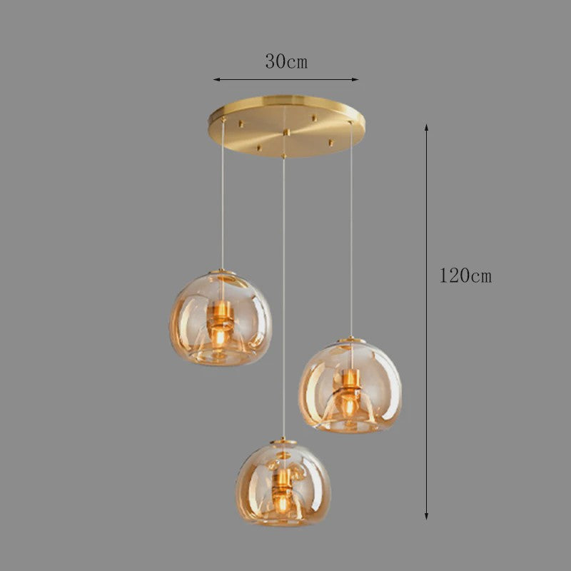 Moderne Glazen Hanglamp - Stijlvolle Plafondlamp voor Eetkamer & Interieur