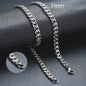 Klassieke Cuban Chain Ketting Heren Dames - Roestvrij Staal (3-11mm)