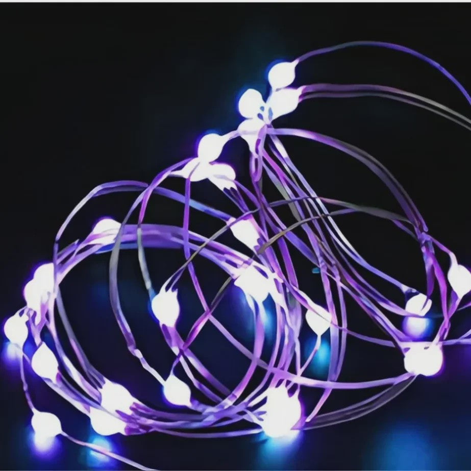 Set van 10x LED Koperdraad Lichtjes - 1m tot 5m - Sfeerverlichting voor Feest, Bruiloft, Kerst & Decoratie