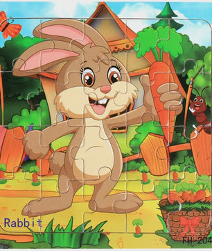 Houten 3D Puzzel Set - 20 Stuks - Dieren & Voertuigen - Educatief Montessori Speelgoed voor Kinderen 3-6 Jaar
