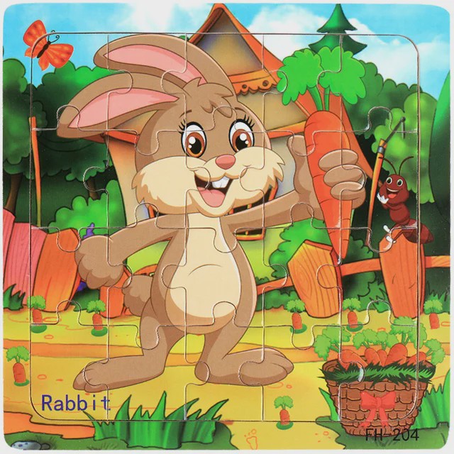 Houten 3D Puzzel Set - 20 Stuks - Dieren & Voertuigen - Educatief Montessori Speelgoed voor Kinderen 3-6 Jaar