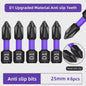 Magnetische Schroefbitset 25-150mm PH2 Slagschroefbit - Set van 6