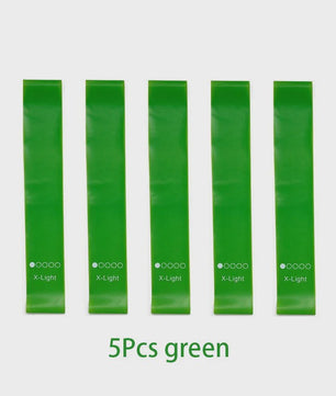 Set Weerstandsbanden Fitness - 5 Stuks TPE Elastische Loop Bands voor Krachttraining, Yoga & Gym