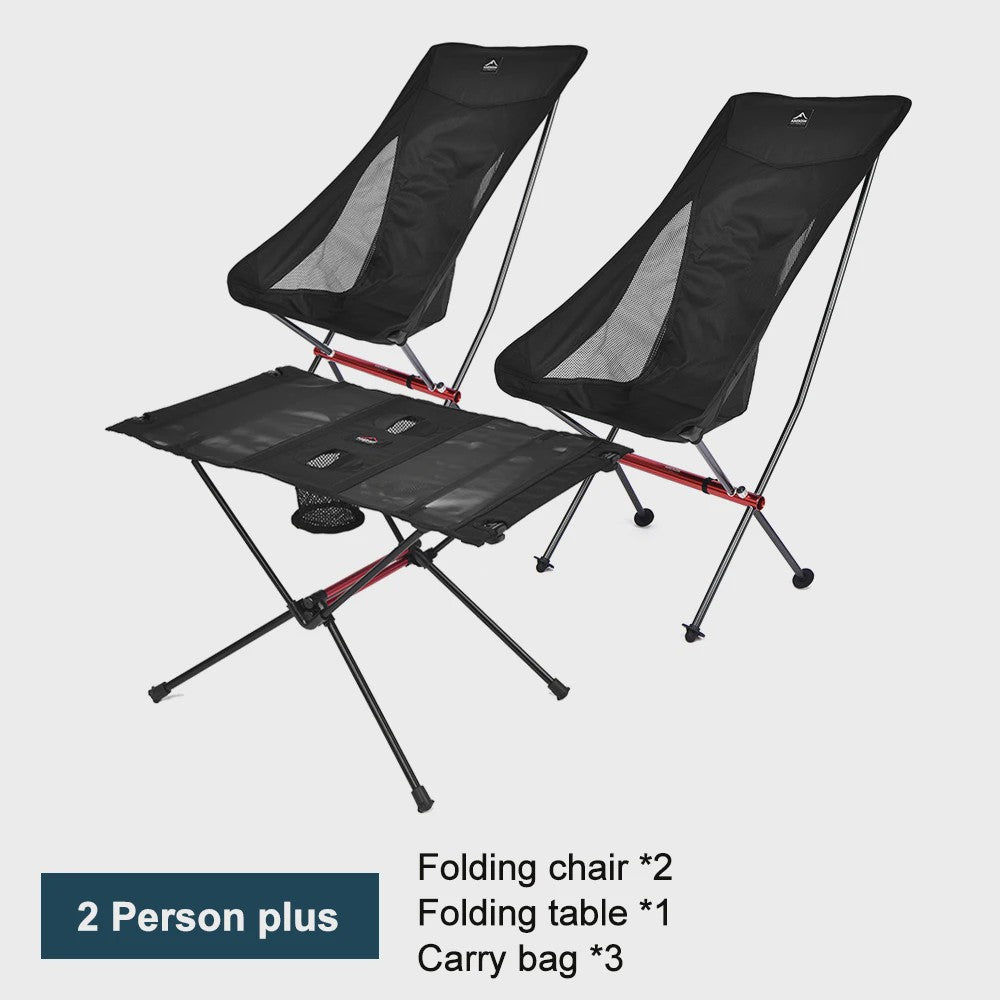Lichtgewicht Opvouwbare Campingstoel en Tafel Set - Outdoor, Picnic, Reizen