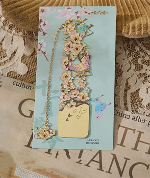 Luxe Metalen Bladwijzers - Retro Chinese Stijl met Bloemen & Vlinders