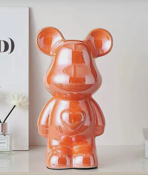Keramische Bear Brick Beeldjes - Teddy Beer Decoratie voor Huis & Kamer (18/28 cm)