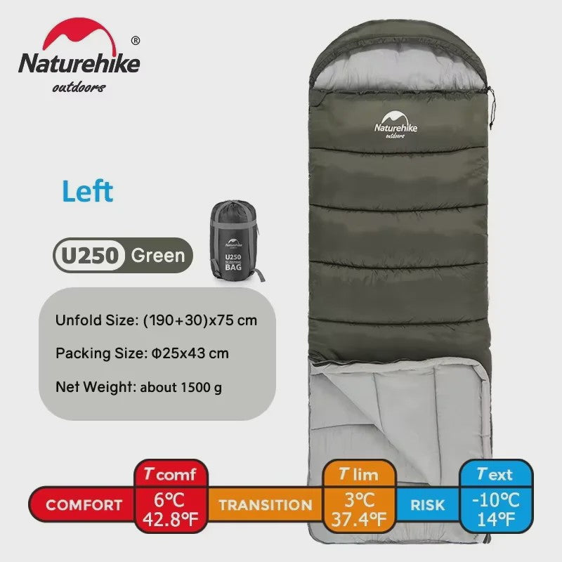 Naturehike Ultralichte 4-Seizoenen Slaapzak - Waterdicht & Comfortabel voor Outdoor Avonturen