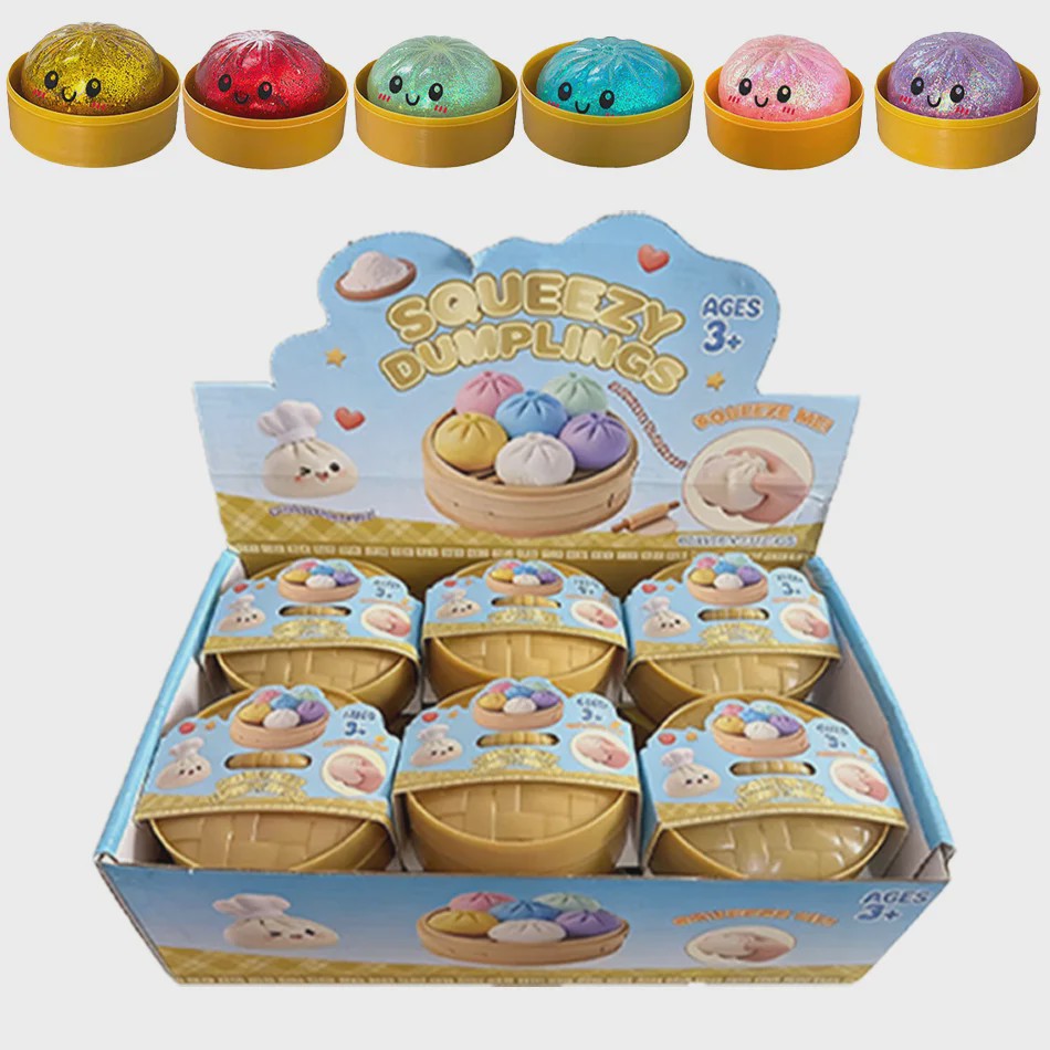 Glitter Dumpling Squishy: Zachte Stressbal voor Eindeloos Speelplezier