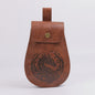 Vintage Lichtbruine Riemtas Unisex - Perfect voor Kostuums, Halloween & Rollenspel
