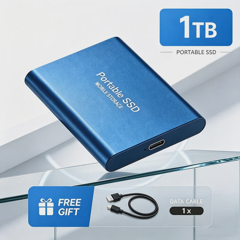 Snelle Externe SSD 1TB/2TB USB 3.1 - Compacte Mobiele Opslag voor PC & Mac