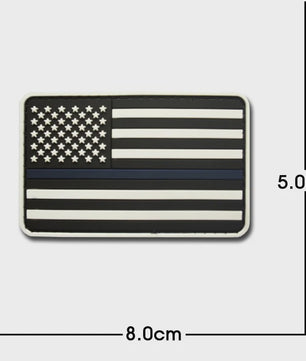 3D PVC Vlag Patches - Rubberen Militaire Emblemen met Klittenband