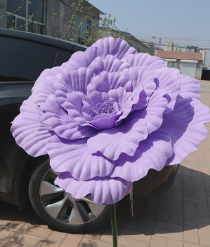 Grote Kunstbloem Pioenroos - 80cm Diameter - Decoratie voor Feesten, Evenementen & Bruiloften