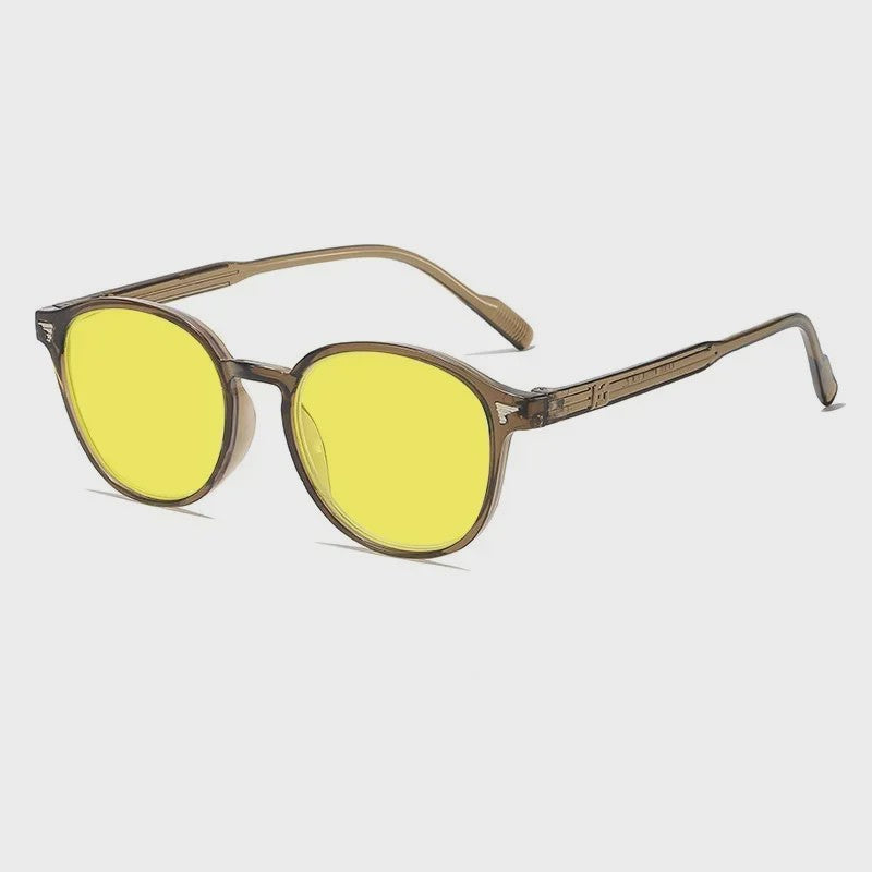 SEAMERGO Retro Unisex Nachtzicht Bril - UV Bescherming, Anti Blauw Licht & Straling