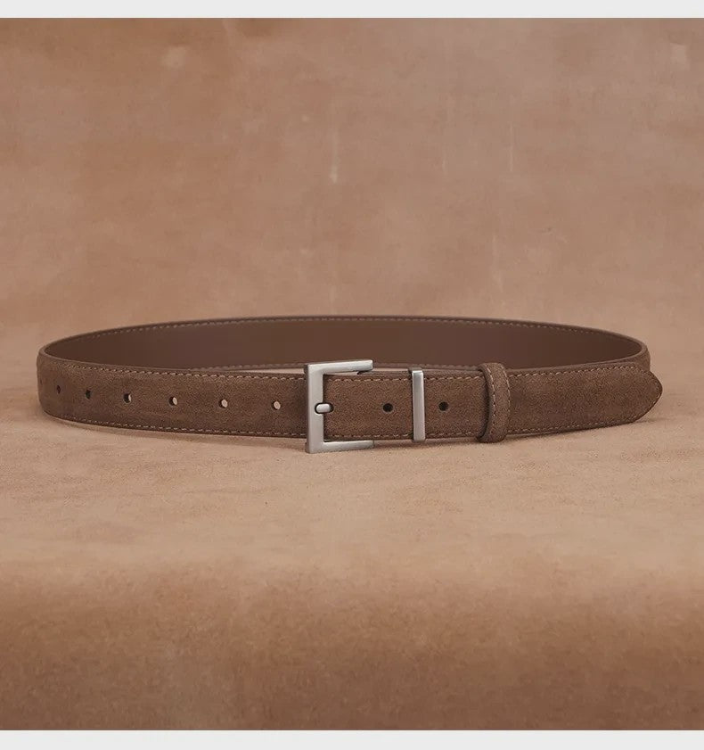 Luxe Dames Riem van Leer met Vierkante Gesp - Verstelbaar voor Jeans & Jurken