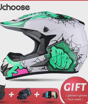 Professionele Off-road Motorhelm voor Volwassenen & Kinderen - Inclusief Gratis Gift Set