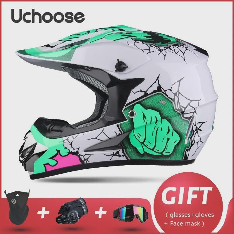 Professionele Off-road Motorhelm voor Volwassenen & Kinderen - Inclusief Gratis Gift Set