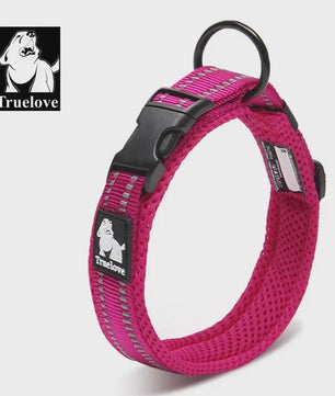 Truelove Verstelbare Hondenhalsband - Gewatteerd Mesh, 3M Reflecterend Nylon, Duurzaam & All-Weather, 8 Maten