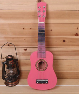 21-Inch Kinderklassieke Gitaar - Massief Hout, Hoge Klankkwaliteit, Kleurrijk Instrument Speelgoed