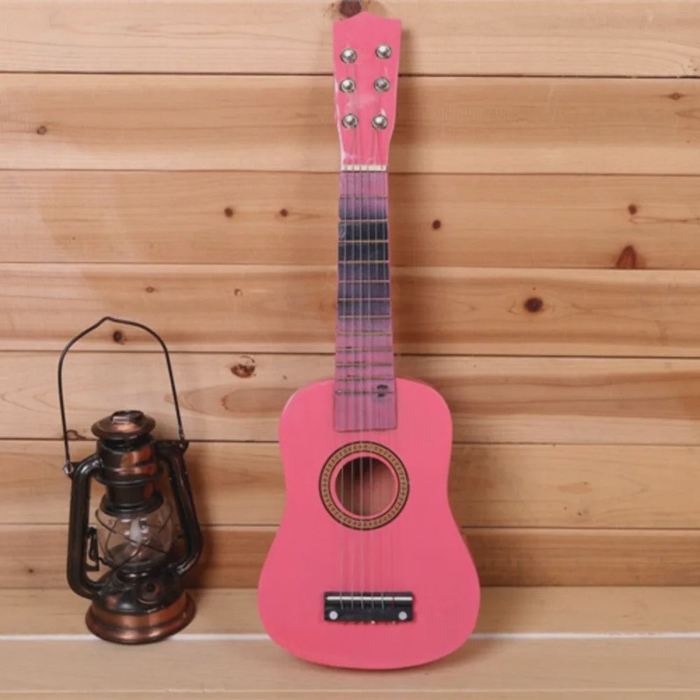 21-Inch Kinderklassieke Gitaar - Massief Hout, Hoge Klankkwaliteit, Kleurrijk Instrument Speelgoed