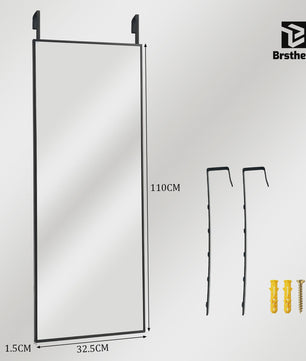 Grote Staande Spiegel 160x48cm - Volledige Lengte Spiegel met Aluminium Frame & HD Glas