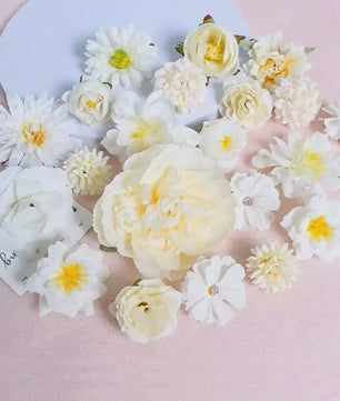 Mix van Zijden Kunstbloemen: Rozen & Meer voor Bruiloft, Huisdecoratie & DIY Knutselen