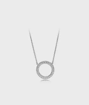 Chique Zilveren Ketting met Hanger: Hart, Zirkonia of Cirkel - DIY Sieraden voor Dames