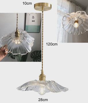 Vintage Bloemen Glazen Hanglamp - Sfeervolle Decoratie voor Woonkamer & Slaapkamer