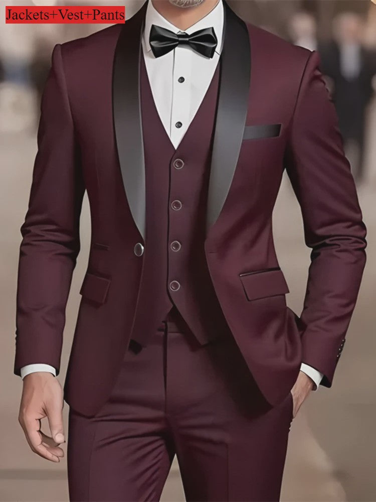 Herenset: Stijlvol Slim Fit Kostuum voor Formele Gelegenheden & Bruiloft