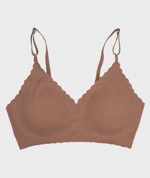 Naadloze Comfort Beha met Padded Cups en Golvende Rand - 9 Kleuren