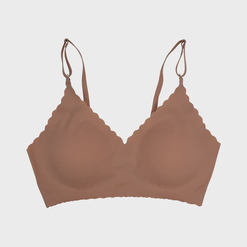 Naadloze Comfort Beha met Padded Cups en Golvende Rand - 9 Kleuren