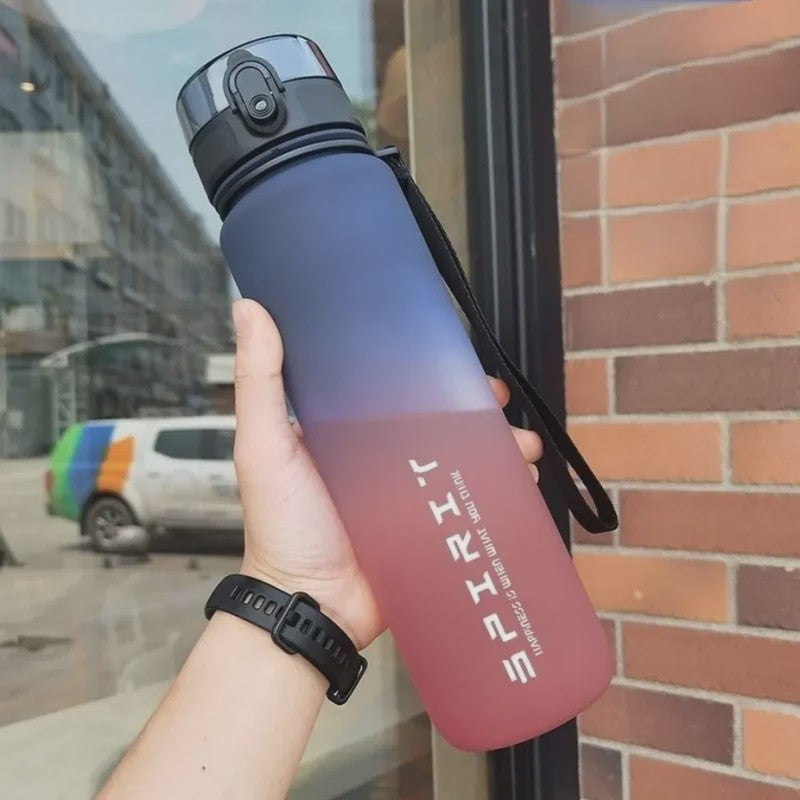 Grote Sport Waterfles (500ML/1000ML) - Lekvrij & Motiverend voor Gym & Outdoor