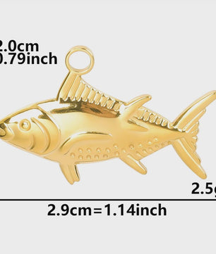 6x Goudkleurige Zee Dieren Bedeltjes Set - Schildpad, Schelp, Zeester - DIY Sieraden Maken