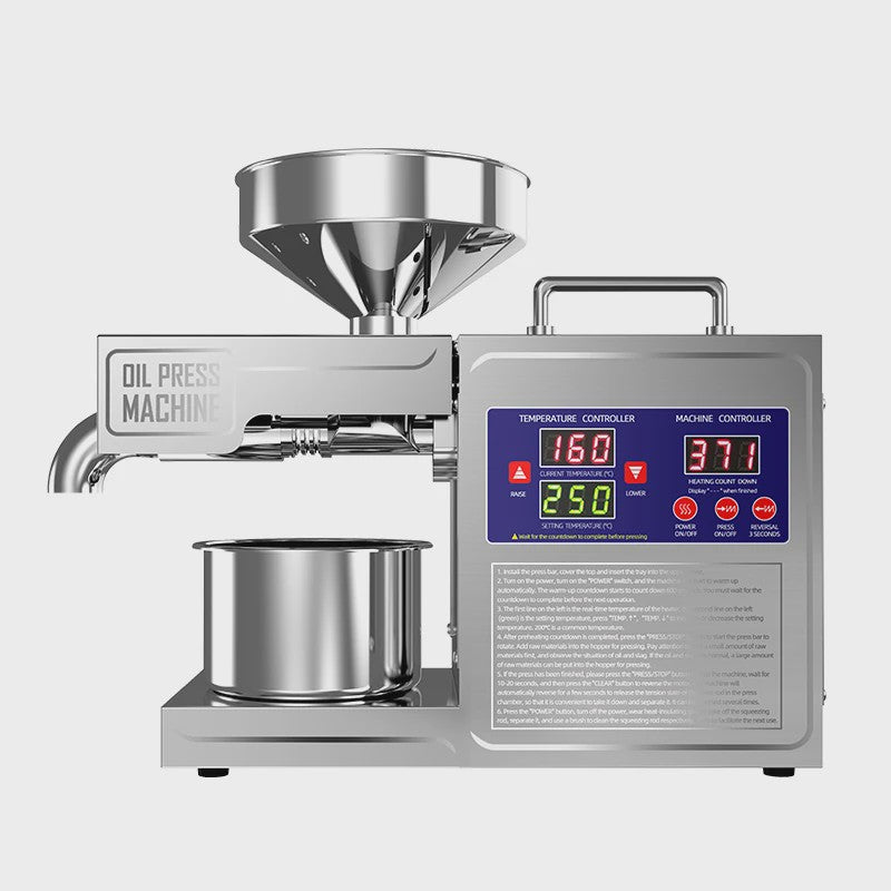 Automatische Oliepers Machine - Koud & Warm Persen voor Huishoudelijk Gebruik