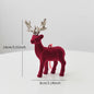 Kerstdecoratie: Pluche Herten Ornament voor Kerstboom of Bureau