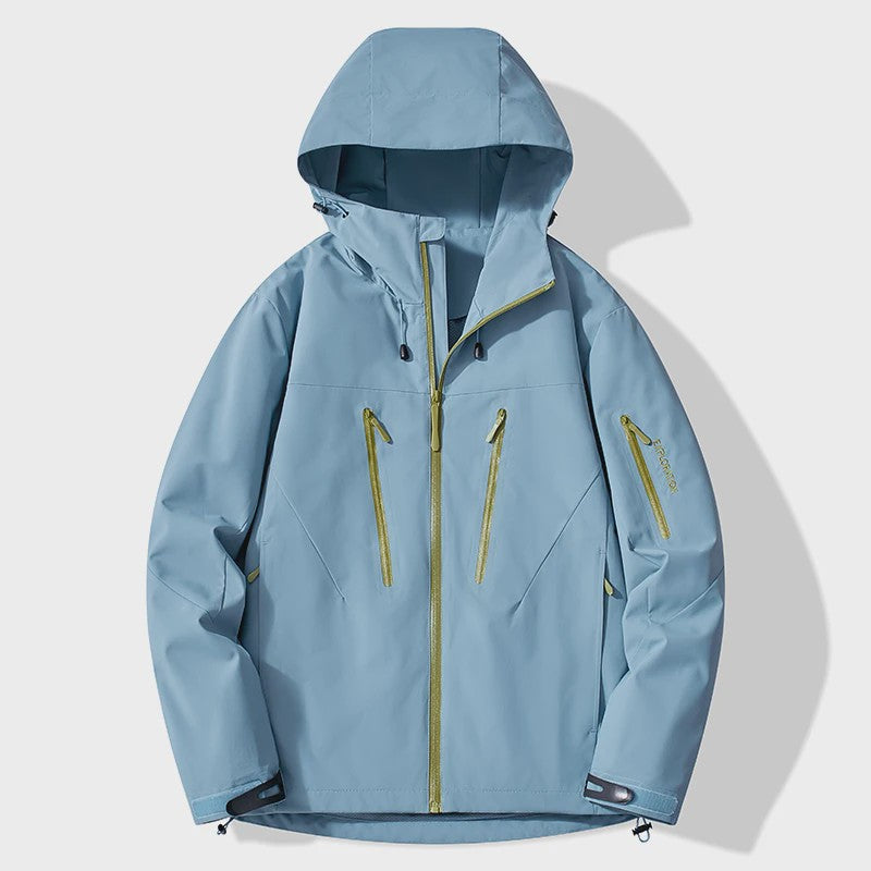 Unisex Waterdichte Outdoor Jas - Winddicht & Ademend voor Wandelen, Kamperen & Sport