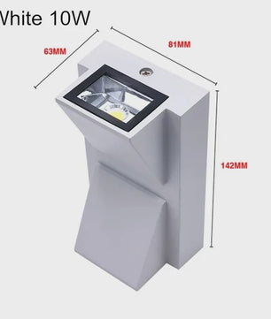 Moderne LED Wandlamp IP65 Waterdicht - Binnen & Buiten - 5W/10W Up/Down Licht - Kubus Design voor Tuin & Portiek