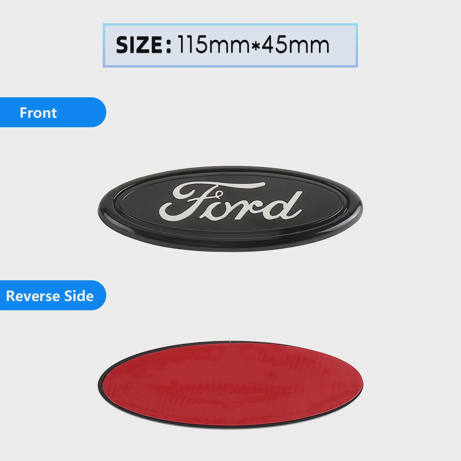 Ford Embleem Stickers - Set van 8 Stuks - Hood, Bonnet & Trunk - Universeel