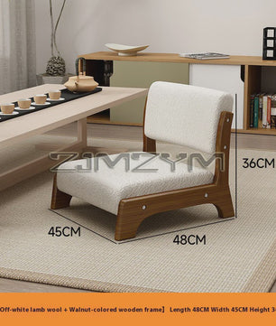 Moderne Houten Fauteuil met Ergonomische Rugleuning - Scandinavisch Design