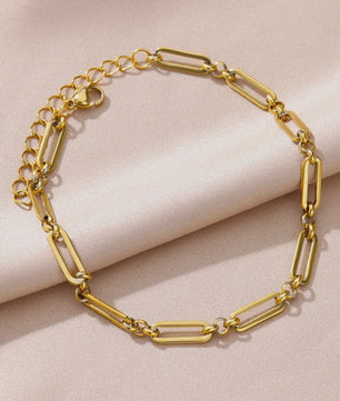 Gouden Anklet met Kralen en Bedels - Roestvrij Staal - Zomerse Strandjuwelen