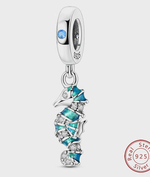 925 Sterling Zilver Charms: Walvishaai, Zeepaardje & Dolfijn - Luminous DIY Sieraden & Cadeaus