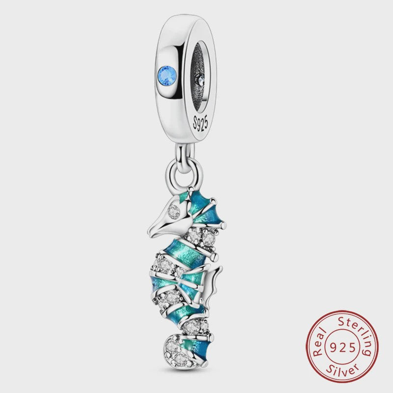 925 Sterling Zilver Charms: Walvishaai, Zeepaardje & Dolfijn - Luminous DIY Sieraden & Cadeaus