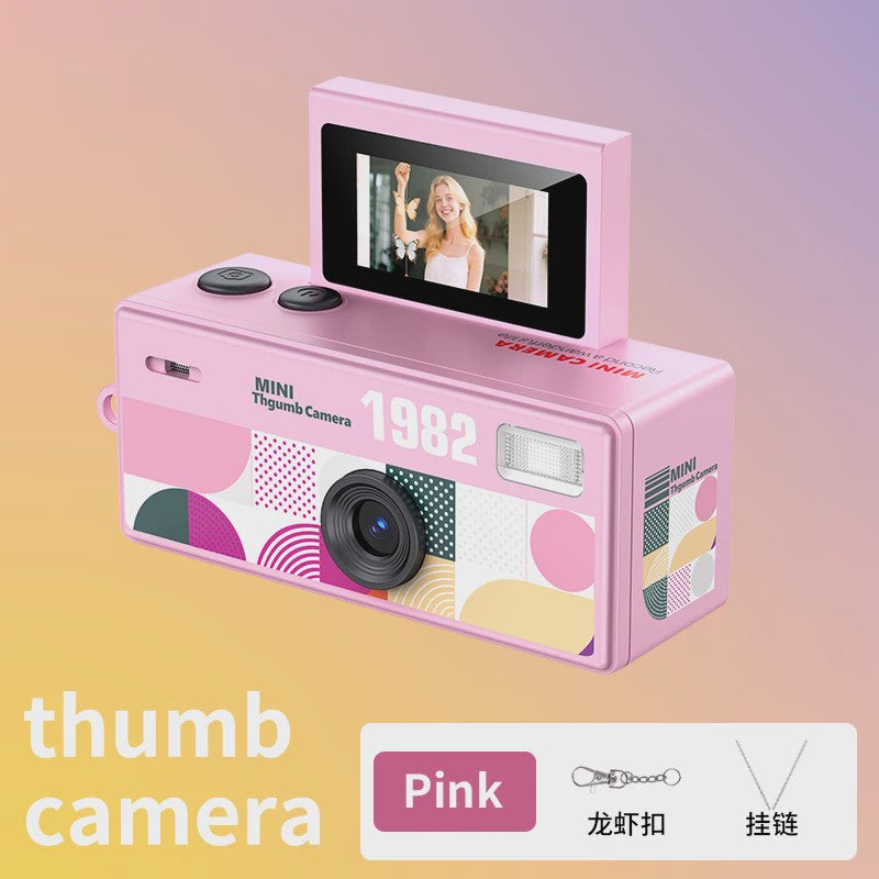 Retro Mini Digitale Camera met Sleutelhanger & Flip Screen - 720P Video Recorder